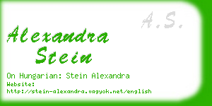 alexandra stein business card